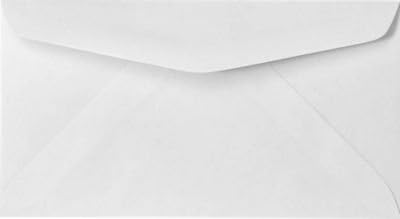 LUXPaper #6 3/4 Business Envelopes | Commercial Flap | 3 5/8" x 6 1/2" | Bright White | 50 Qty