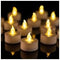 PUNPUBA LED Tea Lights Candles- 200Pack Flameless Candles Realistic and Bright Flickering Long