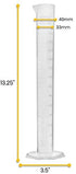 EISCO Graduated Cylinder, 250mL, Class B Tolerance, Octagonal Base, Polypropylene Plastic