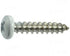 White Phillips Pan Sheet Metal Screws