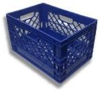 MCD Milk Crate 19x13x11 Rectangular Dairy Crate (Blue)