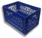 MCD Milk Crate 19x13x11 Rectangular Dairy Crate (Blue)