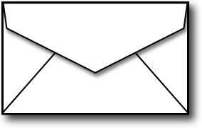 Business Card Size envelopes 2 1/8 x 3 5/8" - White - 100 Envelopes by Desktop Publishing Supplies
