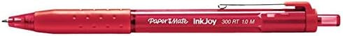 PaperMate InkJoy 300 RT Retractable Ball Pen - Red, 1.0 mm Medium Tip, Box of 12