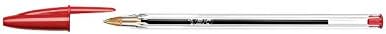 Bic Cristal Xtra-Smooth Ball Pen, 10 plus 2 Bonus Pack, 12 Count, Red Medium Point