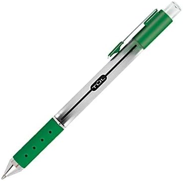 TUL 4-Pack Retractable Gel Pens, Medium Point 0.7 mm, Silver Barrel, Assorted Inks (Blue, Red, Green, Sky Blue)