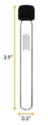 EISCO 24PK Test Tubes, 5ml with Bakelite Screw Cap, Borosilicate Glass, Leak Proof