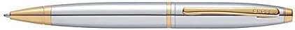 Cross Calais Ballpoint Pen - Chrome and Gold Trim
