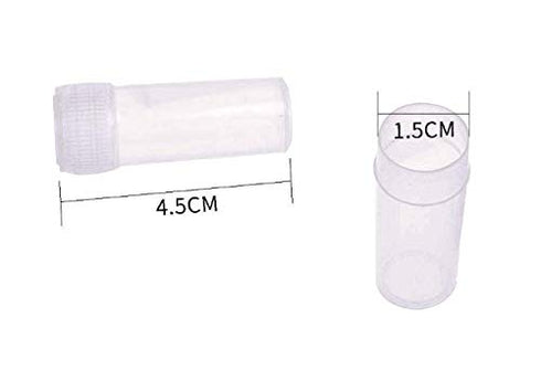 50PCS 5ML Plastic Sample Bottles with Lid - Small Vial Storage Container for Small Items