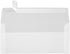 LUXPaper #10 Business Envelopes | Clear Translucent | Peel & Press | 4 1/8" x 9 1/2" | 30lb. Text | 50 Qty