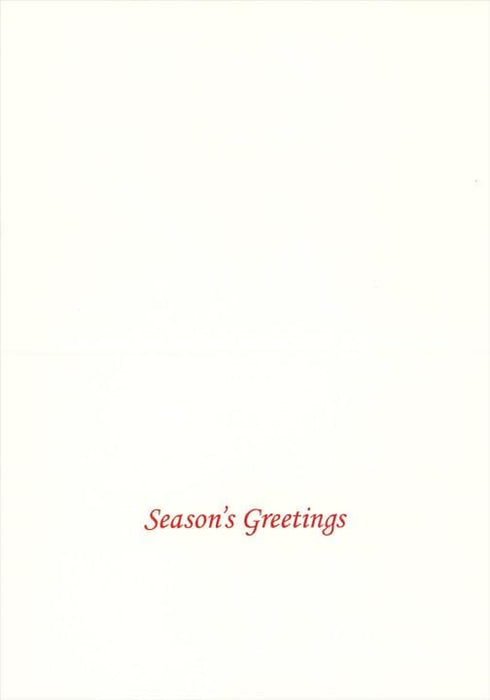 Palm Press Stationary Great Egret in Falling Snowflakes Wildlife Christmas Card