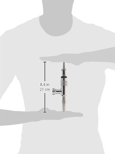 Chrome Plated Brass C257 Stout Faucet, 3/8"-16" UNC Thread, 60 Teeth Connection
