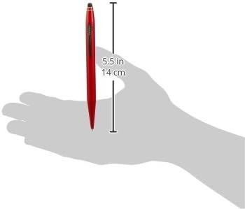 Cross Tech2 Ball Pen with Stylus, Red, in Blister Metallic Rot