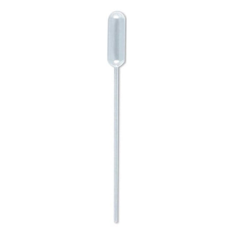 Sterile Non-Graduated Narrow Fine Stem Transfer Pipettes 3.5 mL (0.12 oz) - 24 Pack