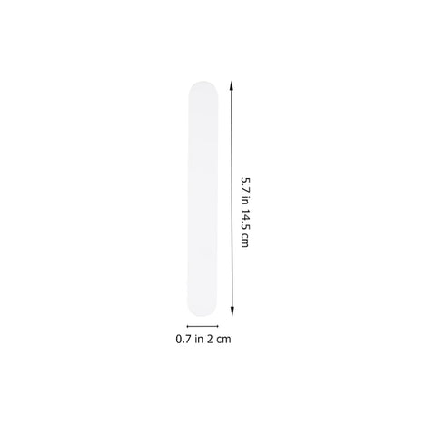 25pcs Depressors Stir Sticks, Reusable Applicator Sticks for Laboratory, White Plastic Scraper Tool