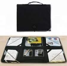 Jumbl 34 inches Portable and Foldable Paper Organizer Workstation - Clear