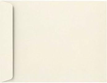 LUXPaper 9 x 12 Open End Envelopes, Peel & Press, Natural Linen, 50 Qty, 80lb. Text