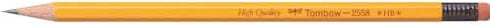 Tombow 2558-HB Rubber Pencil, 1 Dozen, 2558 HB