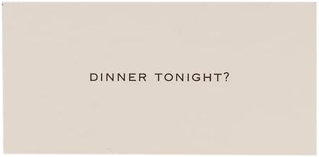 Generic A Social Nod - Dinner Tonight ?