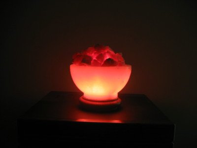 Himalayan Salt Fire Bowl Prosperity Lamp by Black Tai Salt Co.