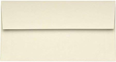 LUXPaper #9 Slimline Invitation Envelopes, 3 7/8" x 8 7/8", Natural, 70lb Text, 50 Qty