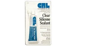 CR Laurence 22C Water Clear Silicone Squeeze Tube Sealant, 3 Fluid Ounce