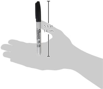 Set 12 Count, Pack 24 Sharpie Permanent Markers Quick Drying And Fade Resistant Fine Point Marker For Wood Plastic