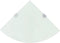 WXGTBKPR Corner Shelf Floating Wall Mount 9.8 x 9.8 Inch White Tempered Glass