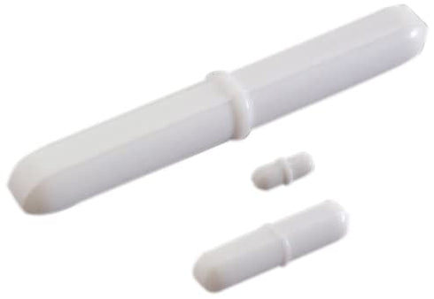 SP Bel-Art Teflon Polygon Magnetic Stirring Bar; 25 x 6mm, White, Pivot Ring (F37122-0025)