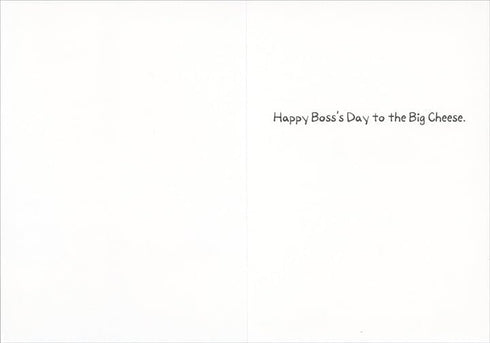 Sellers Publishing Funny Boss's Day Card - RSVP Large Block of Cheese Design