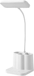 Gooddyiyukey 3 Dimmable Desk Lamp, Brightness Levels Adjustable Gooseneck Rechargeable LED Desk Lamp with Pen Holder