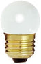 Bulbrite 702007-7.5S11W - White 7.5 Watt S11 Light Bulb, 130 Volt Long