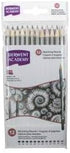 Derwent Academy Graphite Sketching Pencils, Wallet, 12 Count (2300412) by Derwent