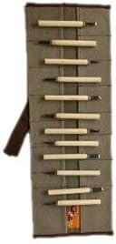 BT 18-504 Wood Working & Carving Tool Storage Organizer, 24 Pocket Tool Roll, Heavy Weight Cotton Canvas