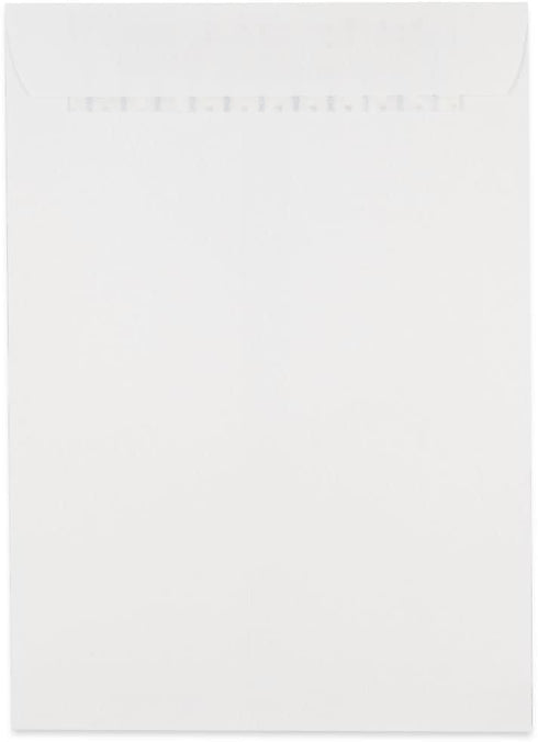JAM PAPER 7 1/2 x 10 1/2 Open End Commercial Envelopes with Peel and Seal Closure - White - 50/Pack