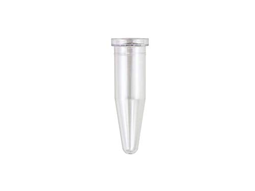 Caplugs Evergreen 214-3721-010 Conical Bottom Microcentrifuge Tubes, 1.5 mL, Polystyrene, Natural (Pack of 200)