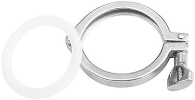 YUSUYTGQP 304 Stainless Steel Tri Clamp Fittings - Sanitary Ferrule for Beer, Dairy,