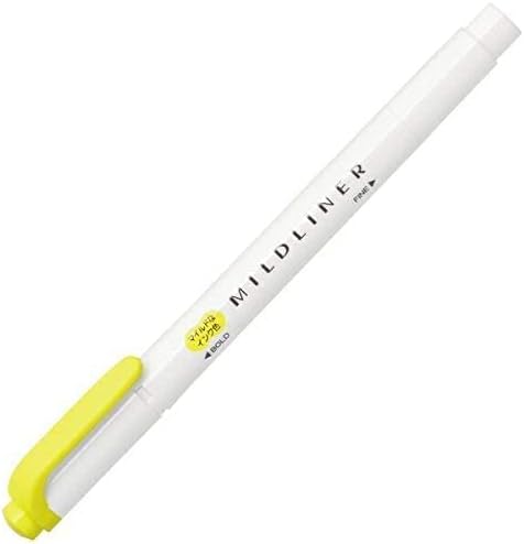 Zebra Mildliner WKT7-MLY Highlighter in Mild Lemon Yellow