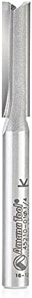 Amana Tool 45210-01 Carbide Tipped Straight Plunge Router Bit - 1/4 Dia x 1"