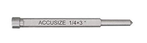 Accusize Industrial Tools 1/4" x 3" Pilot Pins for Annular Cutters, 10pcs/Pack