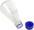 3 Pieces Pastein 1000ml Graduated Narrow Mouth Erlenmeyer Glass Flask Bottle with GL45 Screw Cap (Blue)
