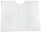 Contour Neck Bib, 17" x 18", 2-Ply + Poly, White, 500/cs