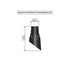 FENCE & DECK RITE Baluster Connectors for OD Metal Balusters, Black Polypropylene, 24 Pack
