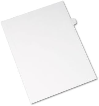 Avery Unpunched Legal Exhibit Dividers, Letter Size, Individual Side Tab #7, 25 Total