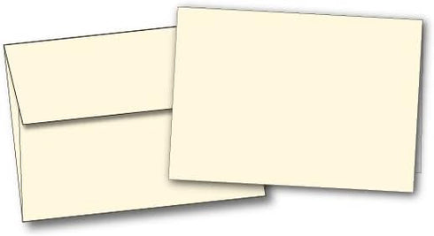 Desktop Publishing Supplies Heavyweight Small Blank Greeting Card Sets, 40 Cards & Envelopes, Note Card Size