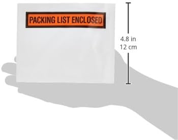 Packing List Envelopes 4.5"x5.5" - Invoice Enclosed Adhesive Bags - Pack of 200