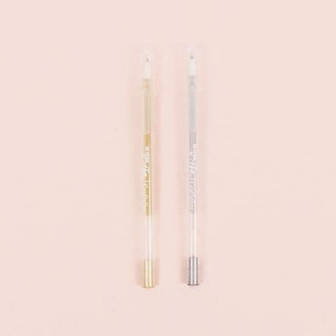 Set 2 0,8 mm Craftelier - of Gel Pens for Coloured and Dark Papers | Ideal for Bullet Journal, Planner or Scrapbooking