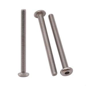 M6 x 75mm Hex Socket Flat Head Screws (15 Pack), 304 Stainless Steel 18/8, Full Thread Machine Screws for DIY,