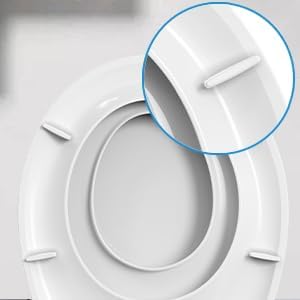 GAOMON 19'' Round Toilet Seat Soft Close with Toddler Seat Built In, Potty Training Toilet Seat Round Fits Both Adult
