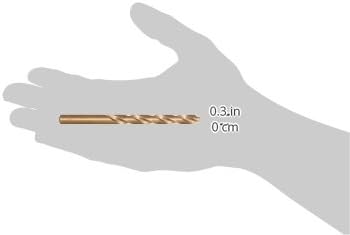 Irwin Tools 3016019 Single Cobalt Alloy Steel High-Speed Drill Bit, 19/64" x 4-3/8